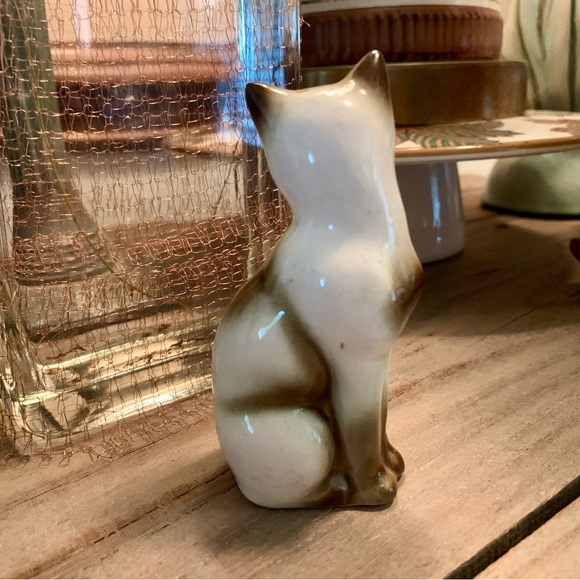 🌱Vintage Siamese Cat Ceramic~farmhouse~trinkets~granny core~cottage core~pets - Picture 2 of 10